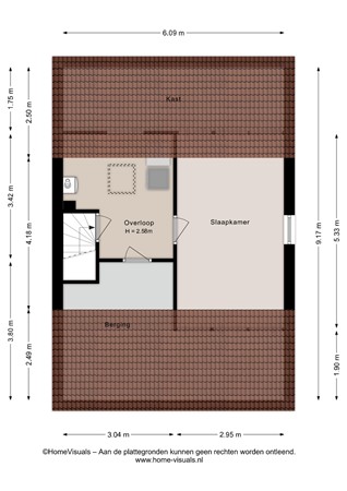 Floorplan - De Kievit 3, 7905 CE Hoogeveen
